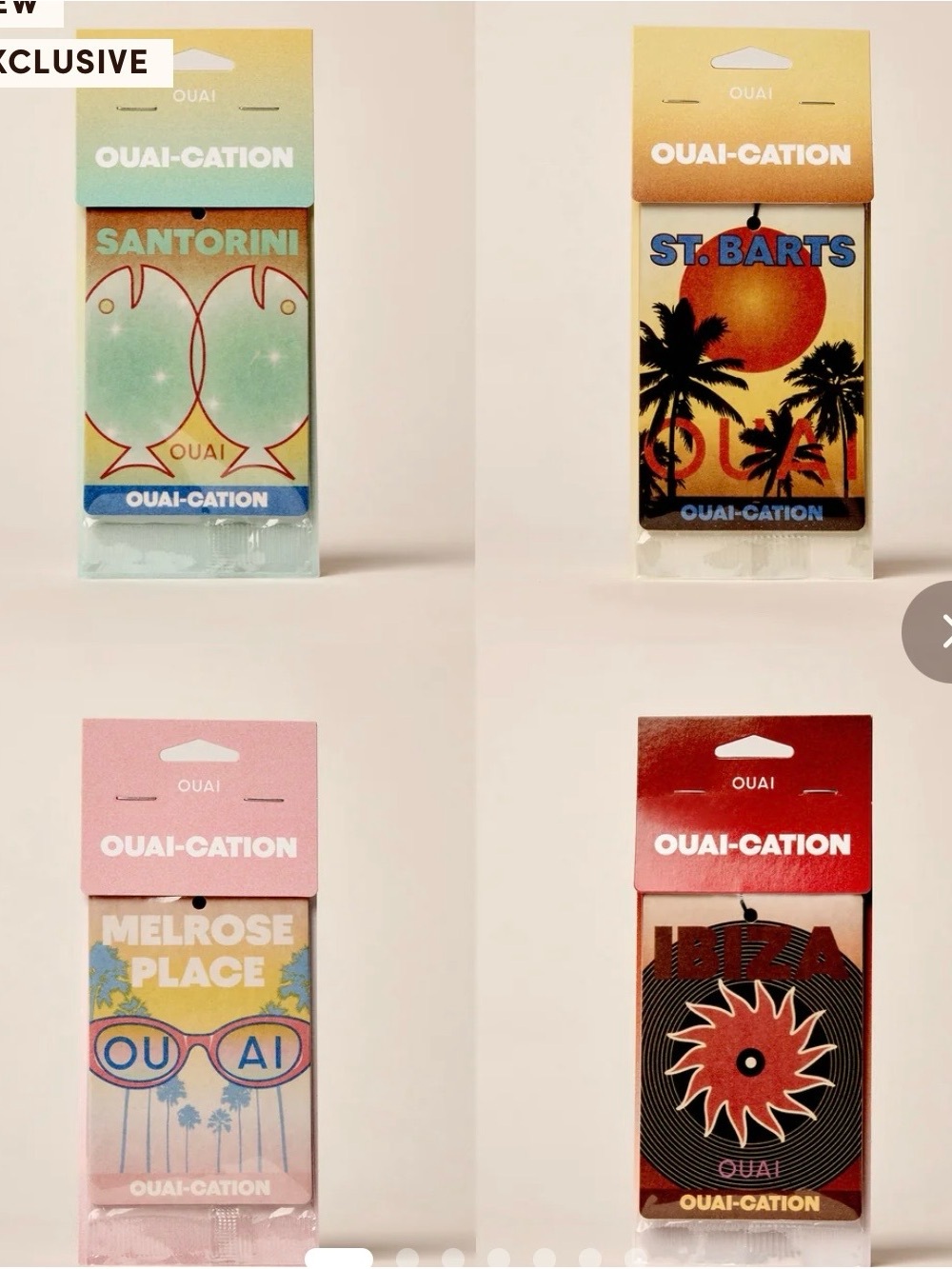 Ouai OUAI-CATION AIR FRESHENERS - 4 PACK